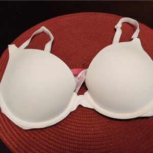 Pink Victoria's Secret Everywhere Bra 34B White